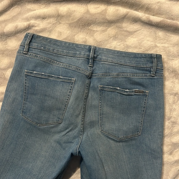 WHBM The Skinny Ankle Zipper Embroidery Ankle Jeans Size 10 - Picture 8 of 12